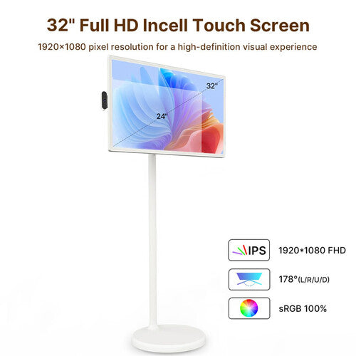 Cozyla 32 Pulgadas Tablet TV Portátil Smart Pantalla IPS Full HD 8GB RAM 128GB
