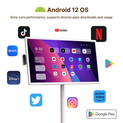 Cozyla 32 Pulgadas Tablet TV Portátil Smart Pantalla IPS Full HD 8GB RAM 128GB