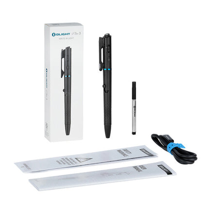 Olight O'Pen 3 Linterna Bolígrafo Recargable Luz Blanca Roja Láser Verde USB-C