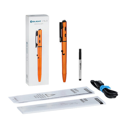 Olight O'Pen 3 Linterna Recargable con Luz Blanca Roja y Láser Verde