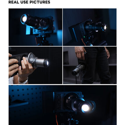 DigitalFoto Solution Limited Mini Snoot Proyector con 3 Monturas 2.5" y 35°