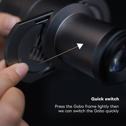 DigitalFoto Solution Limited Mini Snoot Proyector con 3 Monturas 2.5" y 35°