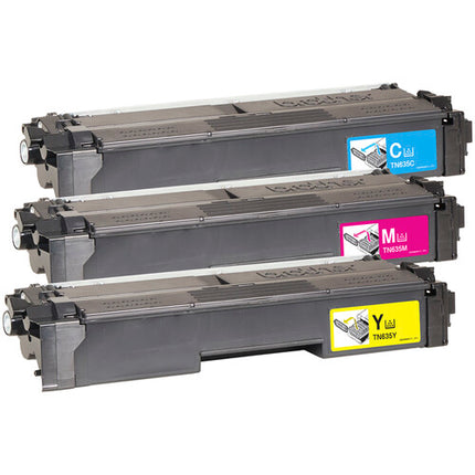 Brother TN635 Kit Cartuchos de Tóner 3 Colores 1800 Páginas 3-Pack