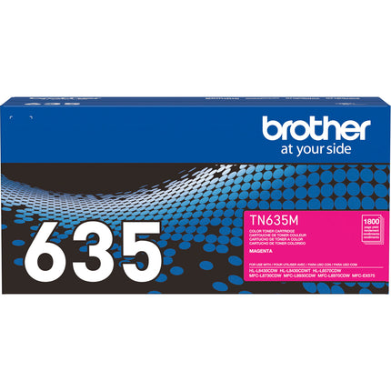 Brother Genuine TN635 Toner Magenta Cartucho 1800 Páginas Original