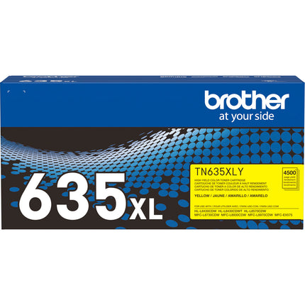 Brother Toner Original TN635XL Amarillo Alto Rendimiento 4500 Páginas