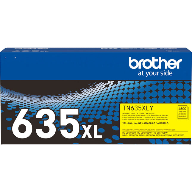 Brother Toner Original TN635XL Amarillo Alto Rendimiento 4500 Páginas
