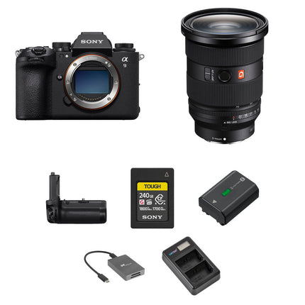 Sony a9 III Cámara sin Espejo 24.6MP 4K 120p con Objetivo 24-70mm f/2.8 II y Kit de Rendimiento