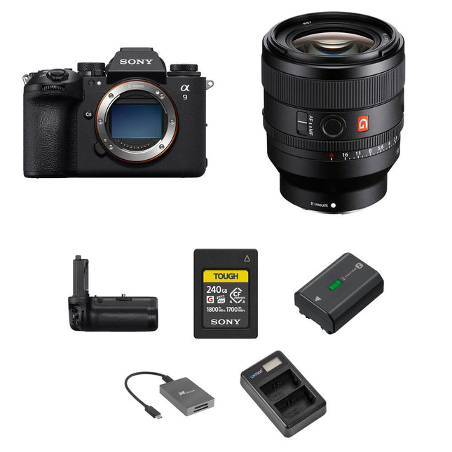 Sony a9 III Cámara sin Espejo 24.6MP 120fps con Lente 50mm f1.4 y Kit de Rendimiento
