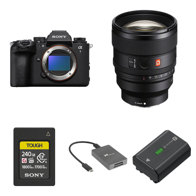 Sony a1 II Cámara Sin Espejo 50MP con Lente 85mm f1.4 y Kit Essentials+
