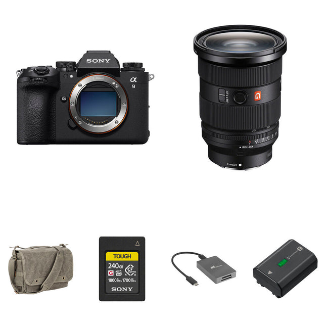 Sony a9 III Cámara Sin Espejo 24.6MP 4K 120p con Lente 24-70mm f2.8 II y Kit Essentials+