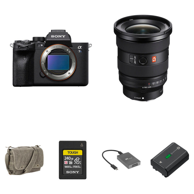 Sony a7S III Cámara sin Espejo con Lente 16-35mm f 2.8 II y Kit Esenciales 240GB batería extra y bolsa