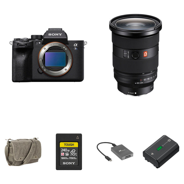 Sony a7S III Cámara Sin Espejo Sensor 12MP Vídeo 4K 120p con Objetivo 24-70mm f2.8 II Kit Essentials