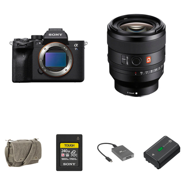 Sony a7S III Cámara sin Espejo 12MP UHD 4K 120p con Lente 50mm f1.4 Kit Essentials+