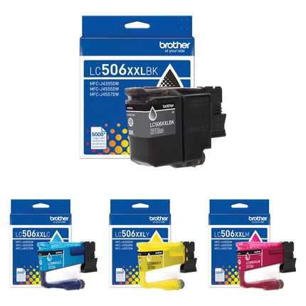 Brother LC506XXL Kit de cartuchos original para impresoras MFC-J4355DW CMY y negro alta capacidad