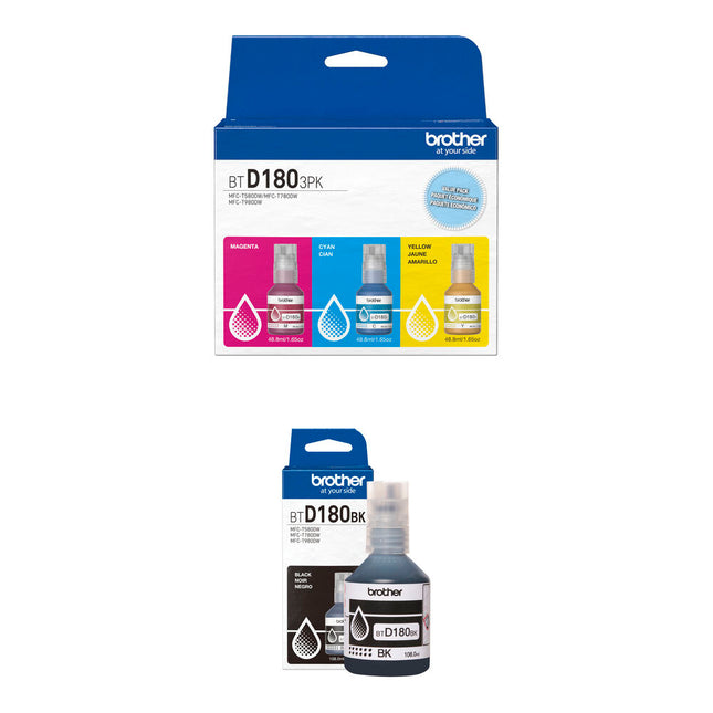 Brother INKvestment Tank Kit de Botellas de Tinta para impresoras MFC-T580DW MFC-T780DW MFC-T980DW