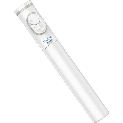 TELESIN Trípode y Palo Selfie 51'' con Control Remoto Bluetooth para Smartphones con Capacidad 1.1 lb y Rango 1.8-3.5''