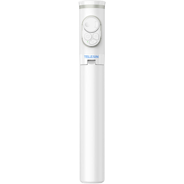 TELESIN Trípode y Palo Selfie 51'' con Control Remoto Bluetooth para Smartphones con Capacidad 1.1 lb y Rango 1.8-3.5''