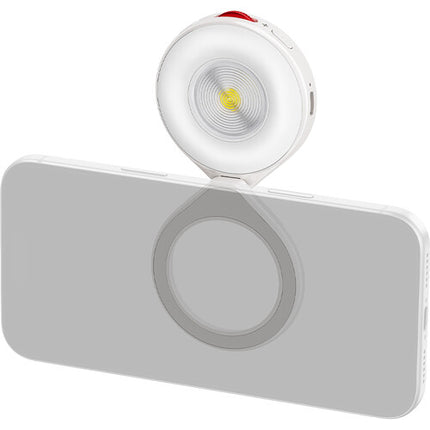 TELESIN Linterna Magnética para Teléfonos Luz LED 15W 6500K Blanca
