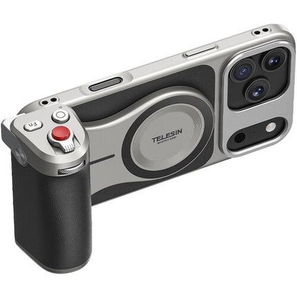TELESIN MasterGrip para iPhone 17 Pro Max mango ergonómico batería 3200mAh carga inalámbrica