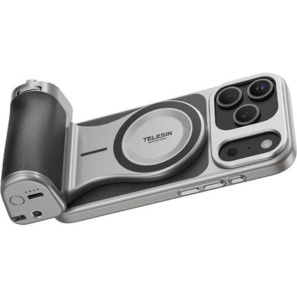 TELESIN MasterGrip para iPhone 17 Pro Max mango ergonómico batería 3200mAh carga inalámbrica