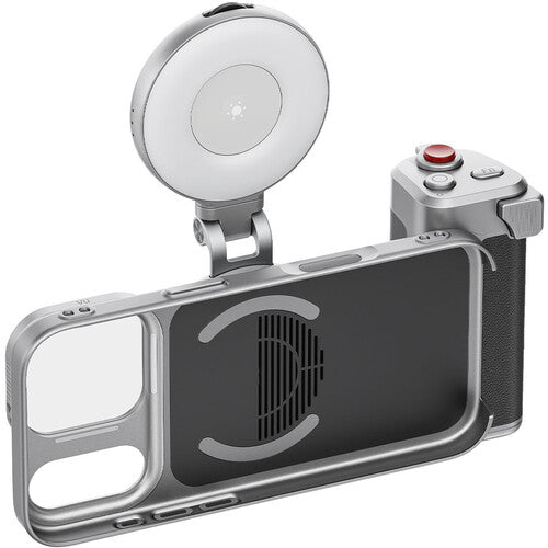 TELESIN Master Grip para iPhone 17 Pro Agarre ergonómico Batería 3200mAh Combo Creator