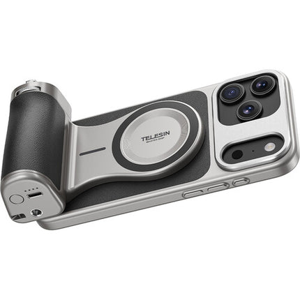 TELESIN Master Grip para iPhone 17 Pro Max Agarre Bluetooth 3200mAh Combo Creator