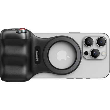 TELESIN Fun Shot Magnetic Grip Negro Empuñadura Ergonómica con Batería Recargable USB-C