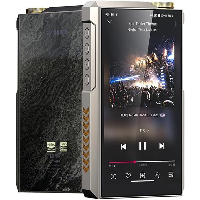 FiiO M27 Reproductor de Música Portátil Hi-Res Doble DAC 768kHz Titanium