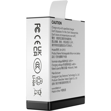 TELESIN Stamina Batería para GoPro HERO13 1950mAh 109 Minutos HD