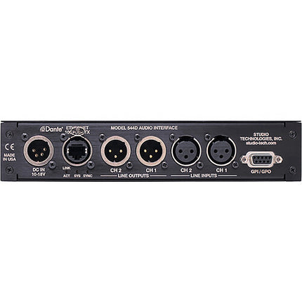 Studio Technologies Model 544D Interfaz de Audio Analógico Dante con 2 Entradas y 2 Salidas XLR