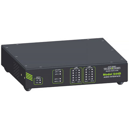 Studio Technologies Model 544D Interfaz de Audio Analógico Dante con 2 Entradas y 2 Salidas XLR