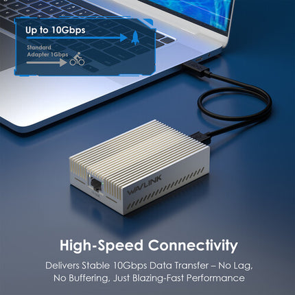 Wavlink USB4 Adaptador Ethernet 10G USB-C Conexión RJ45 10 Gbps
