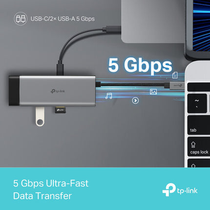 TP-Link UH5020C Hub USB-C 5 en 1 HDMI 4K 60Hz y USB-C 100W PD