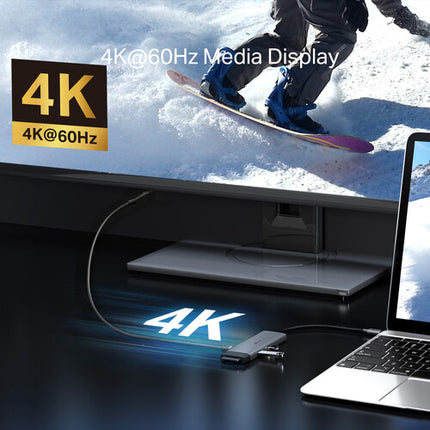 TP-Link UH7020C Hub USB-C 7 en 1 HDMI 4K 60Hz PD 100W aluminio