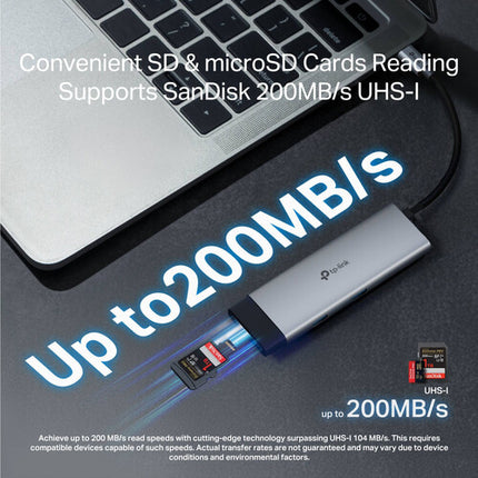 TP-Link UH7020C Hub USB-C 7 en 1 HDMI 4K 60Hz PD 100W aluminio