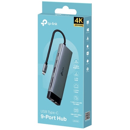 TP-Link UH9120C USB-C Hub 9 en 1 HDMI 4K 60Hz USB-C 100W PD