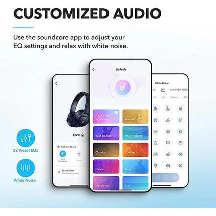 Soundcore by Anker Q20i Auriculares inalámbricos con ANC 40mm 40h batería azul