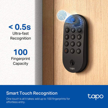 TP-Link Tapo DL105 Cerradura Inteligente Wi-Fi Batería 7800mAh IP54