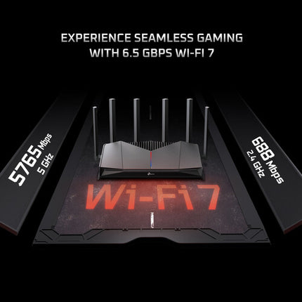 TP-Link Archer GE400 BE6500 Router Inalámbrico Dual Band 2.5G 6453Mb/s 6 Antenas RGB