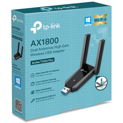 TP-Link Archer TX30U Plus AX1800 Adaptador USB Wi-Fi 6 Dual Band 1775 Mb/s