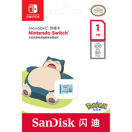 SanDisk 1TB Pokemon microSDXC UHS-I Tarjeta de Memoria 100 MB/s