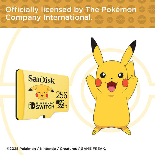 SanDisk Pokemon microSDXC 256GB UHS-I V30 Clase 10 Memoria