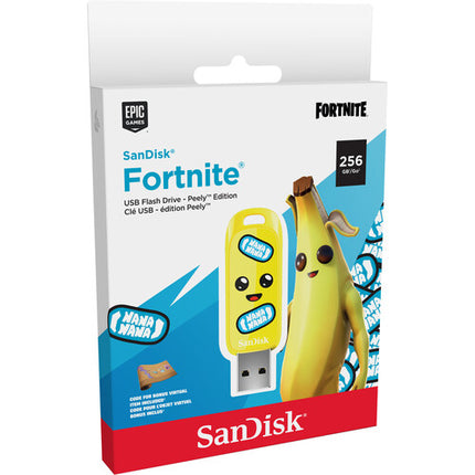 SanDisk 256GB Fortnite USB 3.2 Gen 1 Memoria Flash 130 MB/s Peely Edition