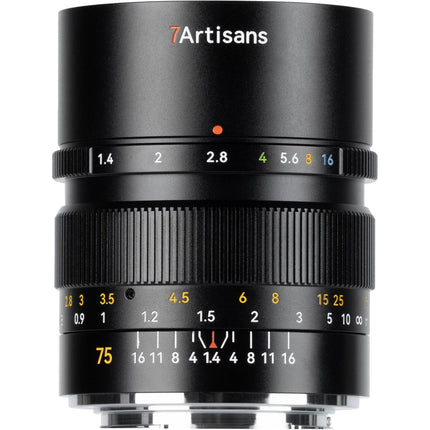 7Artisans 75mm f1.4 Lente para Sony E Full Frame Apertura f1.4 a f16