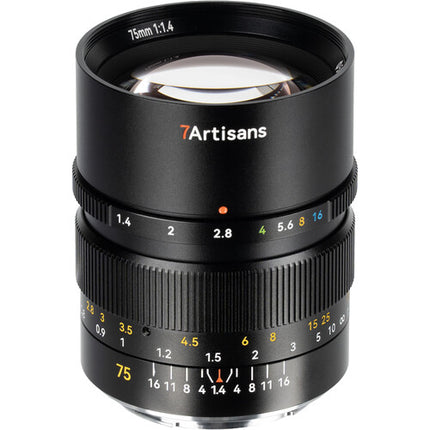 7Artisans 75mm f1.4 Lente para Sony E Full Frame Apertura f1.4 a f16