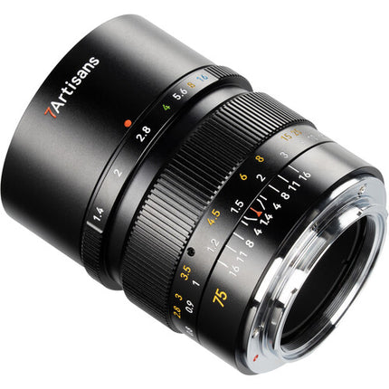 7Artisans 75mm f1.4 Lente para Sony E Full Frame Apertura f1.4 a f16