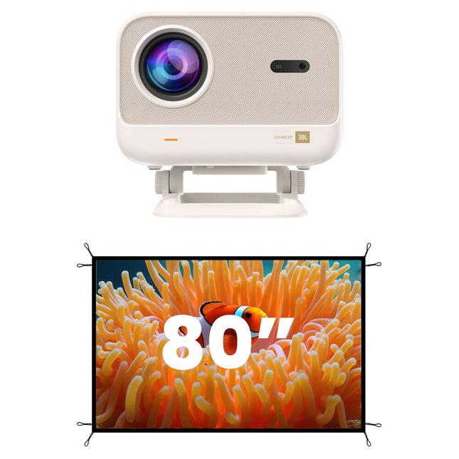 Yaber L2 Plus Proyector Full HD 700 lúmenes con pantalla plegable 80"