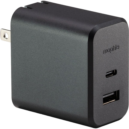 mophie 60W Cargador de pared USB-C GaN PD 100W y USB-A 18W