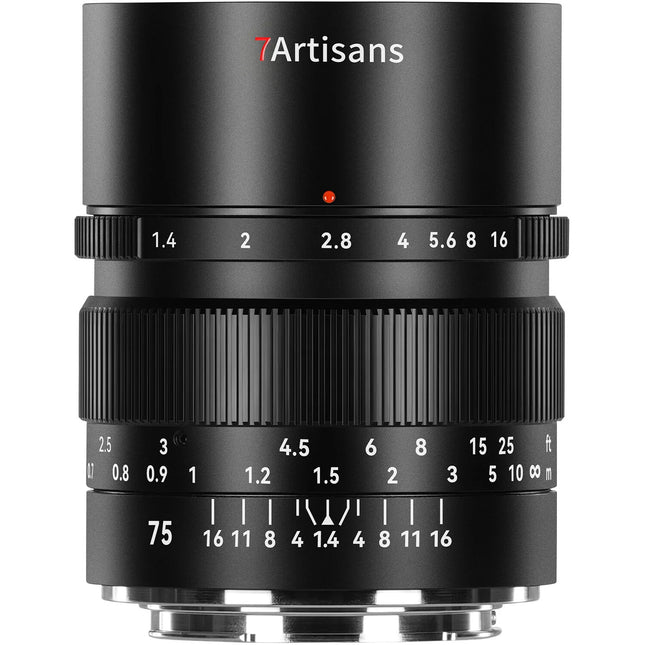 7Artisans 75mm f/1.4 Lente Canon RF Retrato Distancia 2.6 ft Manual