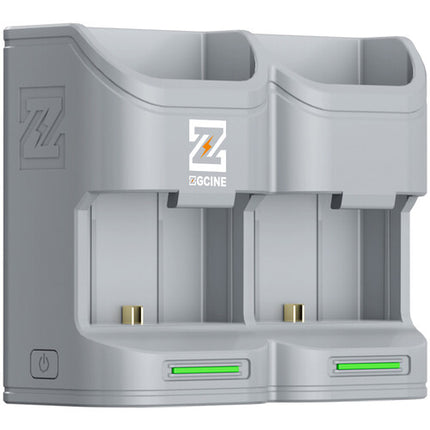 ZGCINE PC2-LPE6 Estuche de carga portátil para baterías Canon LP-E6 compatible con cámaras 5D 7D en gris